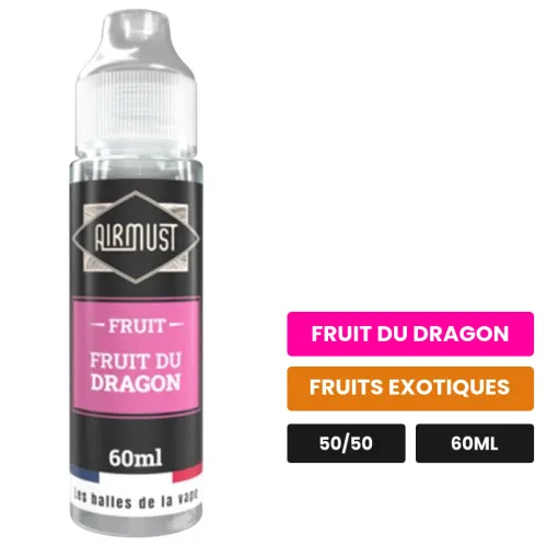 E-liquide Fruit du Dragon d'Airmust, 60 ml, saveurs fruit du dragon et fruits exotiques.