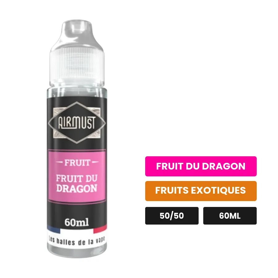 E-liquide Fruit du Dragon d'Airmust, 60 ml, saveurs fruit du dragon et fruits exotiques.