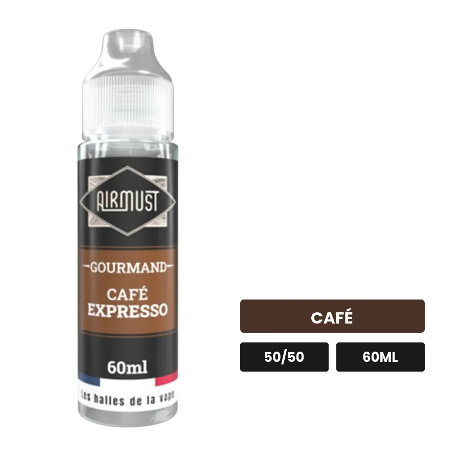 E-liquide Café Expresso d'Airmust, 60 ml, saveur café.