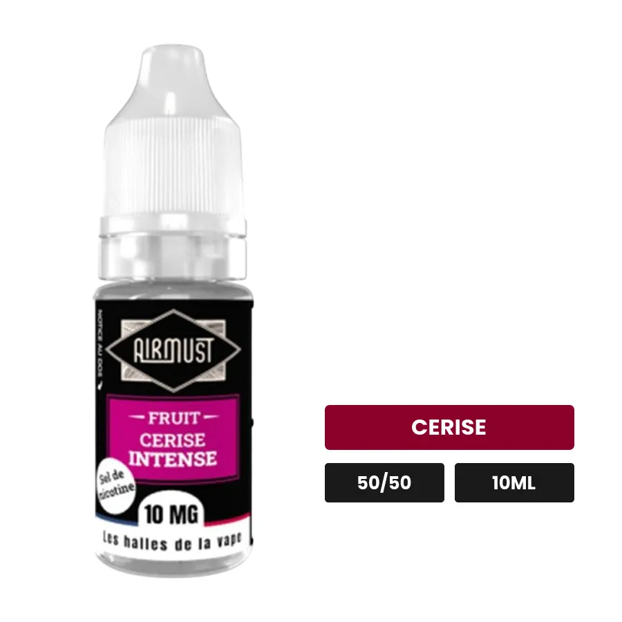 E-liquide Cerise Intense d'Airmust, 10 ml, saveur cerise.