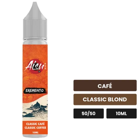 E-liquide Classic Café d'Aisu, 10 ml, saveurs café et classic blond.