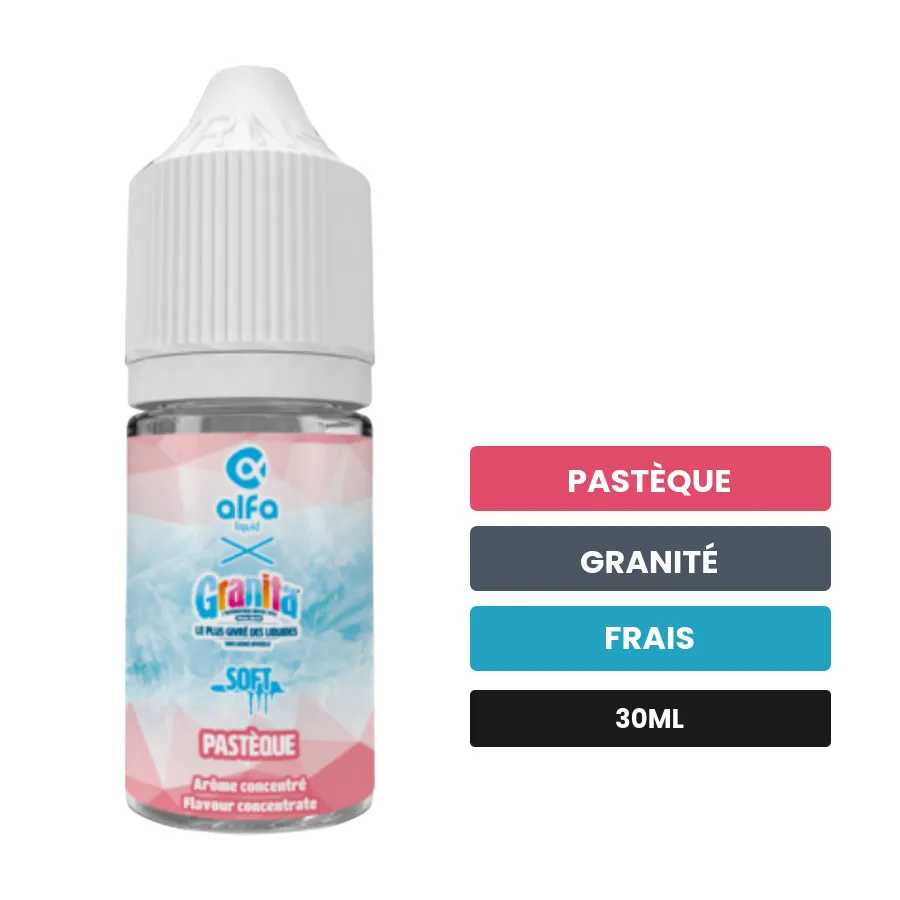 Arome concentre Pastèque d'Alfaliquid, 30 ml, saveurs pastèque, granité et frais.