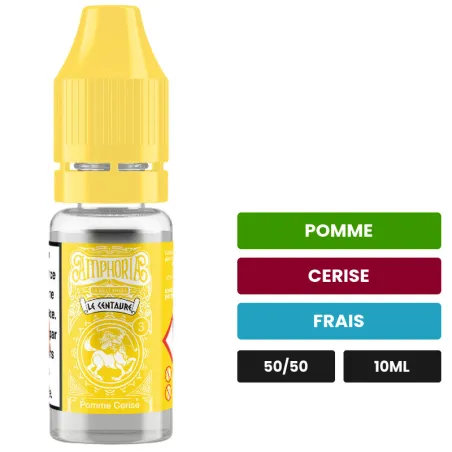 E-liquide Le Centaure de La Belle Époque, 10 ml, saveurs pomme, cerise et frais.