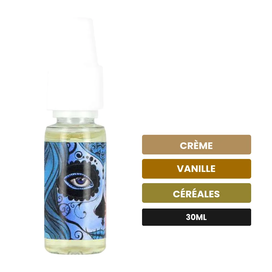 Arome concentre Milky Milk de LadyBug, 30 ml, saveurs crème, vanille et céréales.
