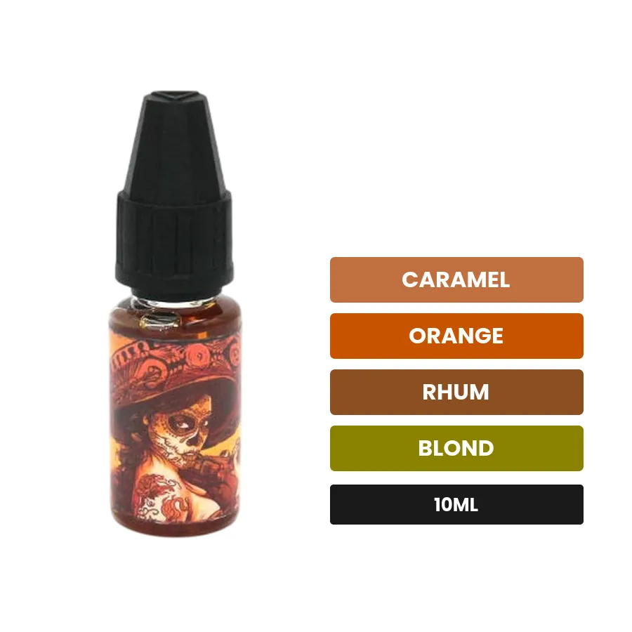 Arome concentre Gangsta Walk de LadyBug, 10 ml, saveurs caramel, orange, rhum et 1 autre, sans nicotine — arôme à diluer de.