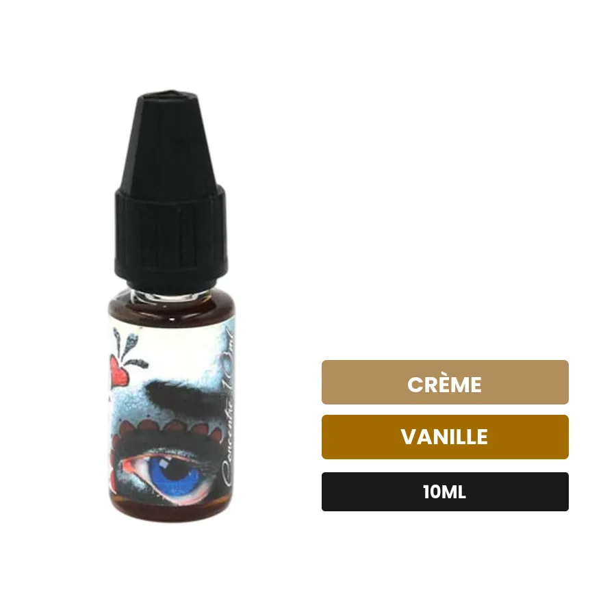 Arome concentre Pasteïs de Belem de LadyBug, 10 ml, saveurs crème et vanille, sans nicotine — arôme à diluer de nicotine.