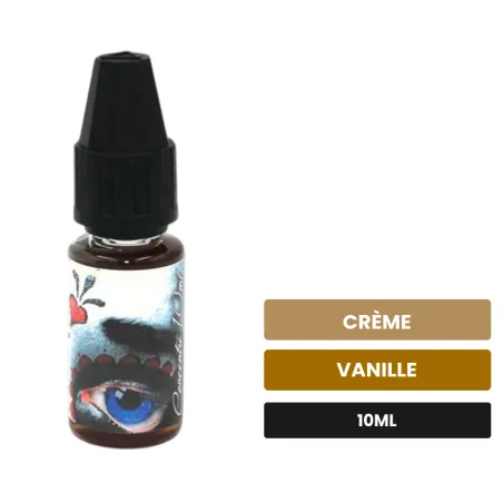 Arome concentre Pasteïs de Belem de LadyBug, 10 ml, saveurs crème et vanille, sans nicotine — arôme à diluer de nicotine.