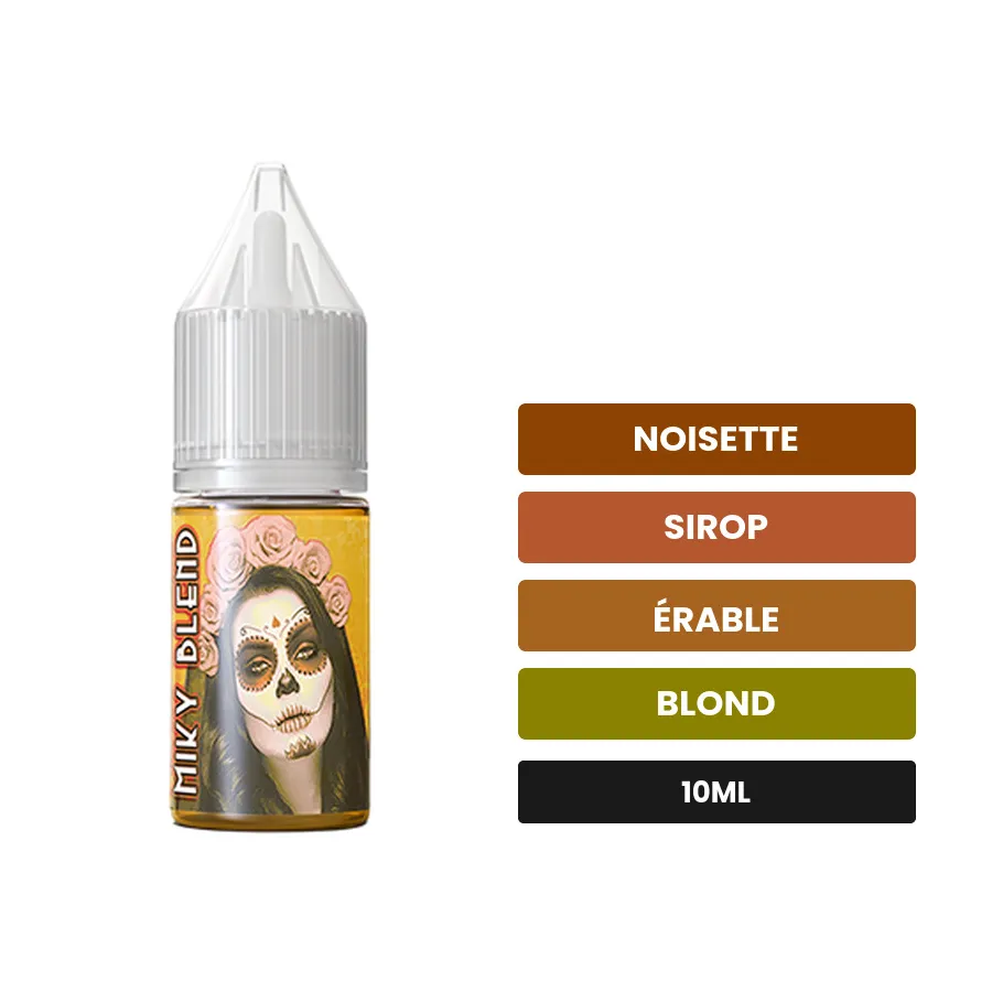 Arome concentre Miky Blend de LadyBug, 10 ml, saveurs noisette, sirop, érable et 1 autre, sans nicotine — arôme à diluer de.
