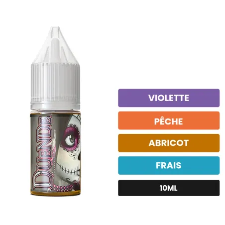 Arome concentre Duende de LadyBug, 10 ml, saveurs violette, pêche, abricot et 1 autre, sans nicotine — arôme à diluer de.