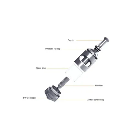 Drip tip 510 MTL inox Nautilus 2S