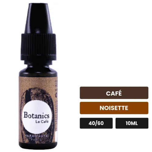 E-liquide Le Café de Vaponaute, 10 ml, saveurs café et noisette.