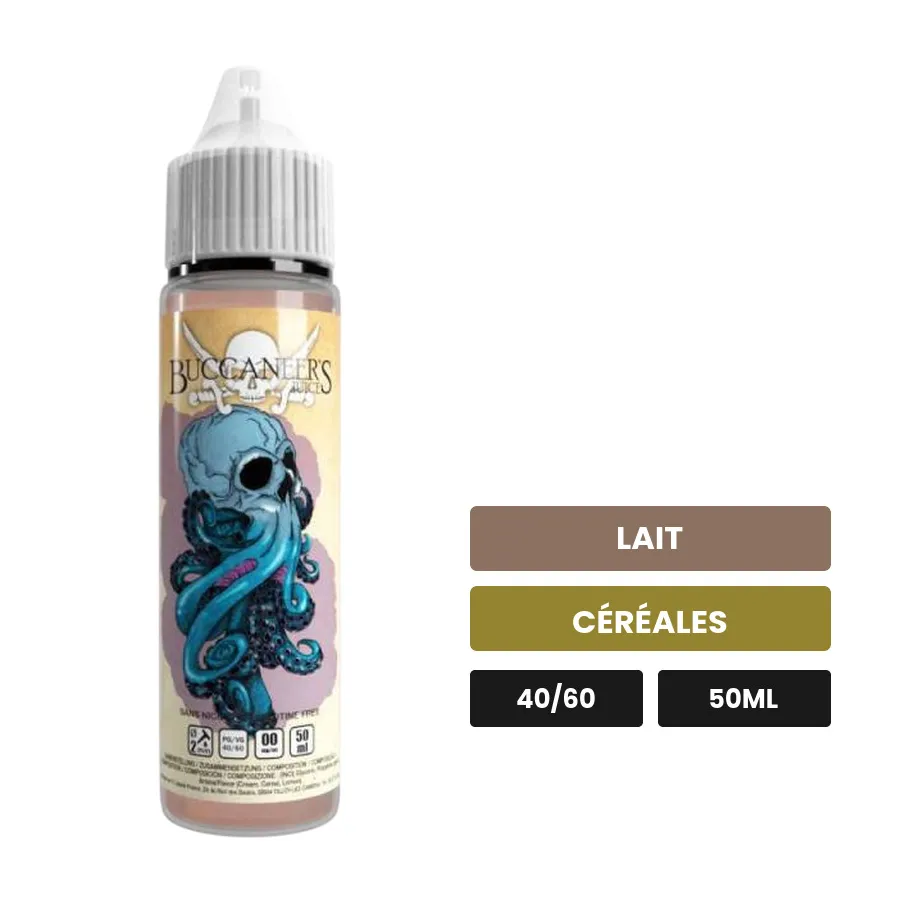 E-liquide Kraken d'Avap, 50 ml, saveurs lait et céréales.