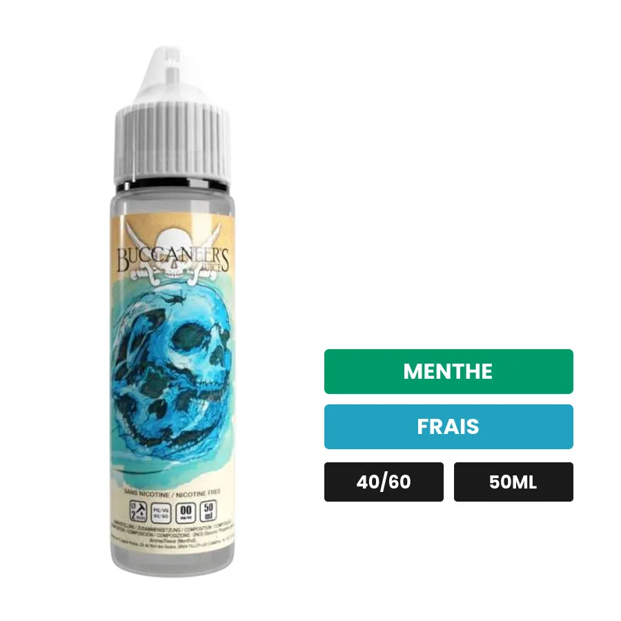 E-liquide Cannonball d'Avap, 50 ml, saveurs menthe et frais.