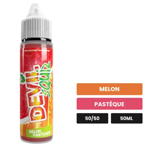 E-liquide Melon Pastèque d'Avap, 50 ml, saveurs melon et pastèque, sans nicotine — prêt à booster de nicotine.