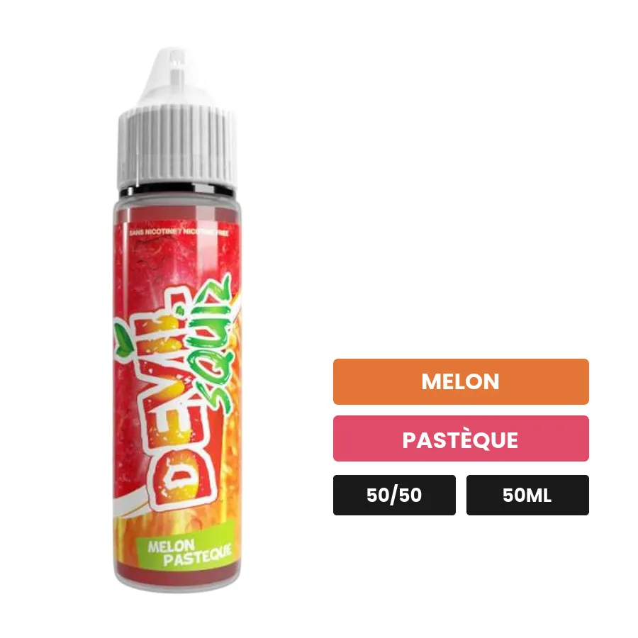 E-liquide Melon Pastèque d'Avap, 50 ml, saveurs melon et pastèque, sans nicotine — prêt à booster de nicotine.