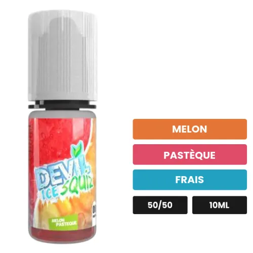 E-liquide Melon Pastèque Ice d'Avap, 10 ml, saveurs melon, pastèque et frais.