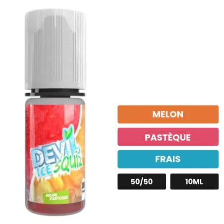 E-liquide Melon Pastèque Ice d'Avap, 10 ml, saveurs melon, pastèque et frais.