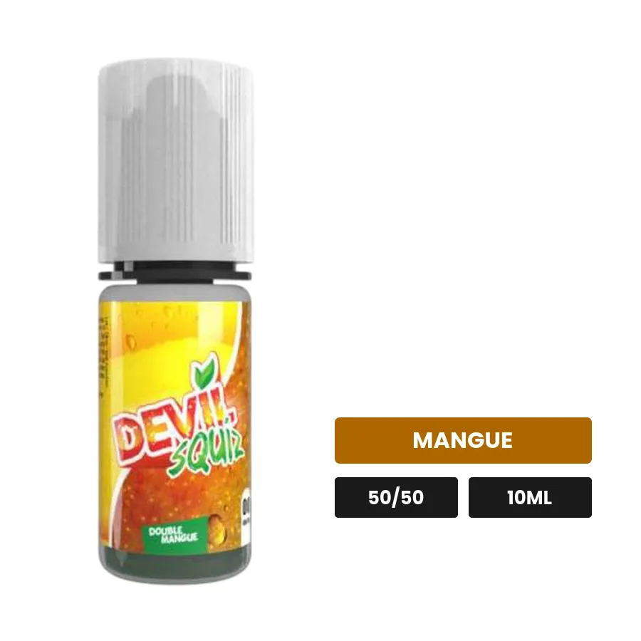 E-liquide Double Mangue d'Avap, 10 ml, saveur mangue.