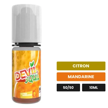 E-liquide Citron Mandarine d'Avap, 10 ml, saveurs citron et mandarine.