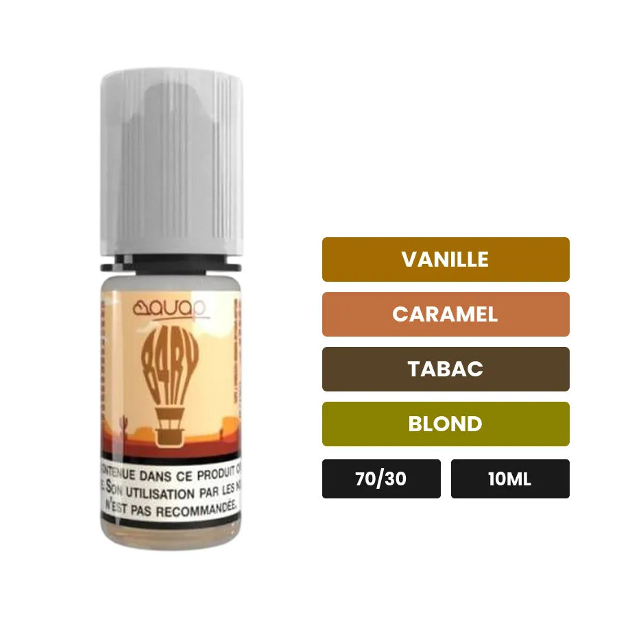 E-liquide 84ry d'Avap, 10 ml, saveurs vanille, caramel, tabac et 1 autre.