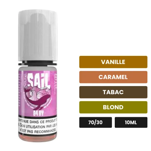 E-liquide 84ry d'Avap, 10 ml, saveurs vanille, caramel, tabac et 1 autre.