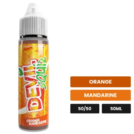 E-liquide Orange Mandarine d'Avap, 50 ml, saveurs orange et mandarine.