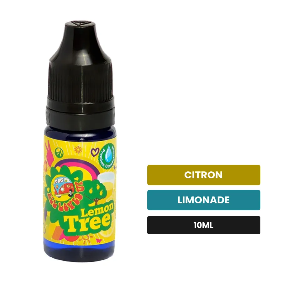 Arome concentre Lemon Tree de Big Mouth, 10 ml, saveurs citron et limonade, sans nicotine — arôme à diluer de nicotine.