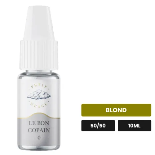E-liquide Le Bon Copain de Petit Nuage, 10 ml, saveur blond.