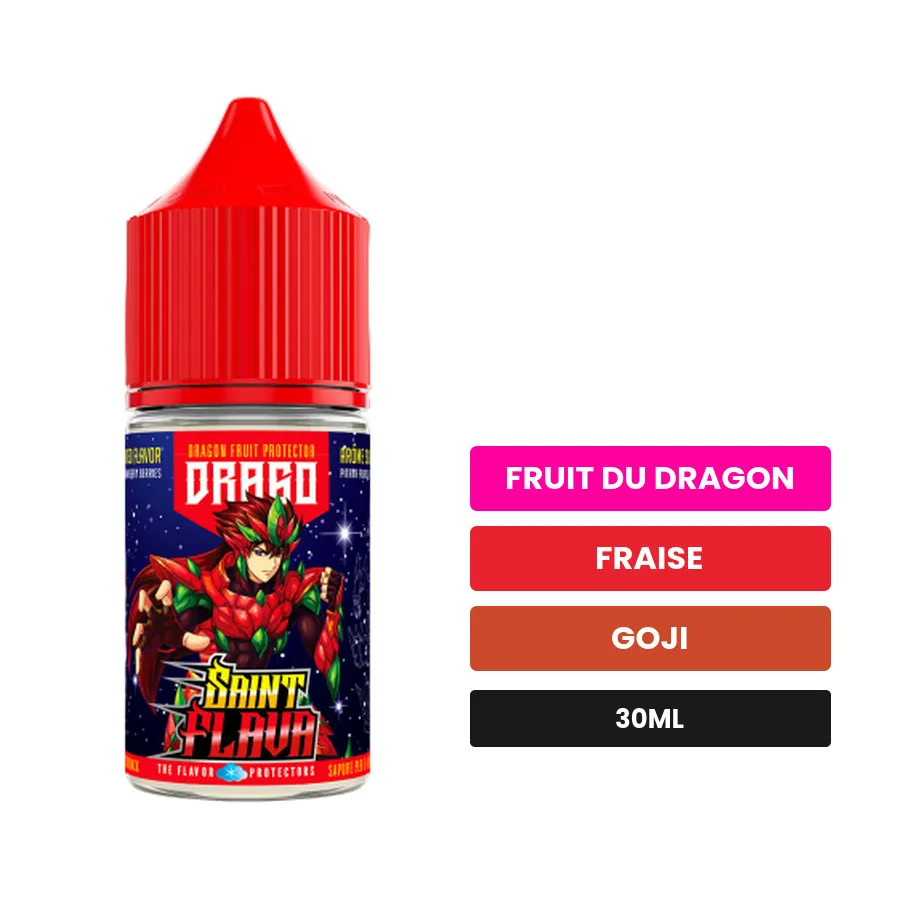 Arome concentre Drago de Swoke, 30 ml, saveurs fruit du dragon, fraise et goji, sans nicotine — arôme à diluer de nicotine.