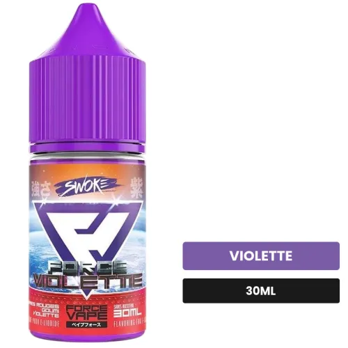 Arome concentre Force Violette de Swoke, 30 ml, saveur violette, sans nicotine — arôme à diluer de nicotine.