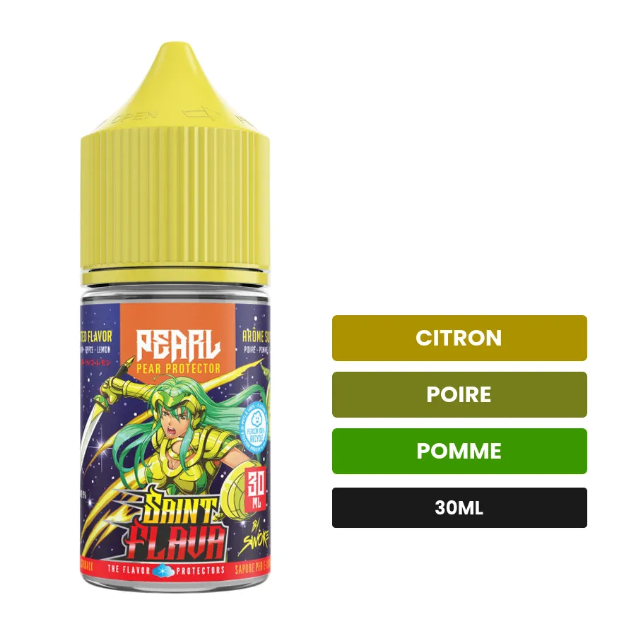Arome concentre Pearl de Swoke, 30 ml, saveurs citron, poire et pomme.