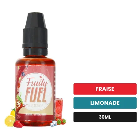 Arome concentre The Diabolo Oil de Maison Fuel, 30 ml, saveurs fraise et limonade.