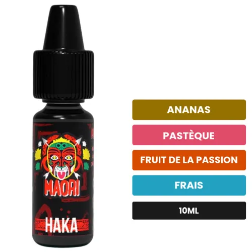 Arome concentre Haka de Full Moon, 10 ml, saveurs ananas, pastèque, fruit de la passion et 1 autre, sans nicotine — arôme à.