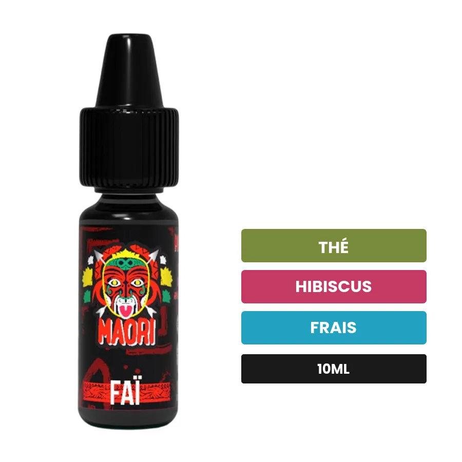 Arome concentre Faï de Full Moon, 10 ml, saveurs thé, hibiscus et frais.