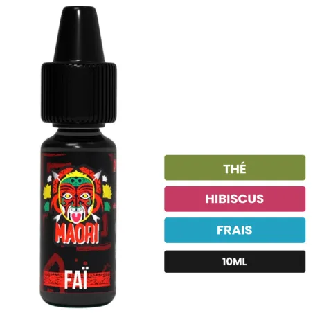 Arome concentre Faï de Full Moon, 10 ml, saveurs thé, hibiscus et frais.