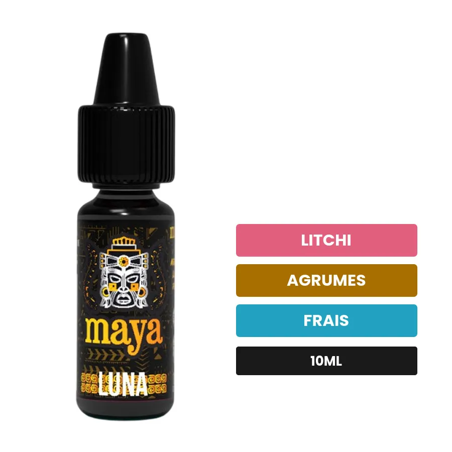 Arome concentre Luna de Full Moon, 10 ml, saveurs litchi, agrumes et frais.