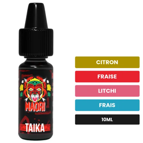 Arome concentre Taika de Full Moon, 10 ml, saveurs citron, fraise, litchi et 1 autre.