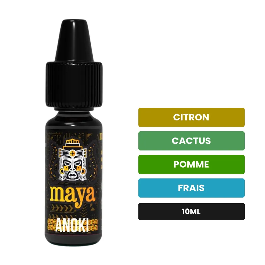 Arome concentre Anoki de Full Moon, 10 ml, saveurs citron, cactus, pomme et 1 autre.