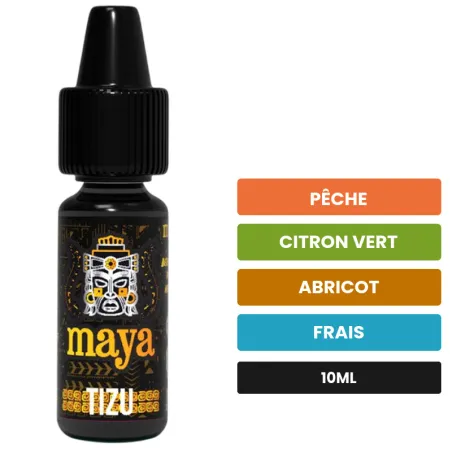 Arome concentre Tizu de Full Moon, 10 ml, saveurs pêche, citron vert, abricot et 1 autre.