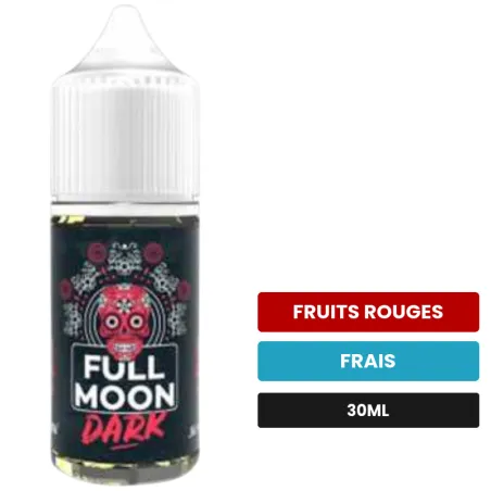 Arome concentre Dark de Full Moon, 30 ml, saveurs fruits rouges et frais.