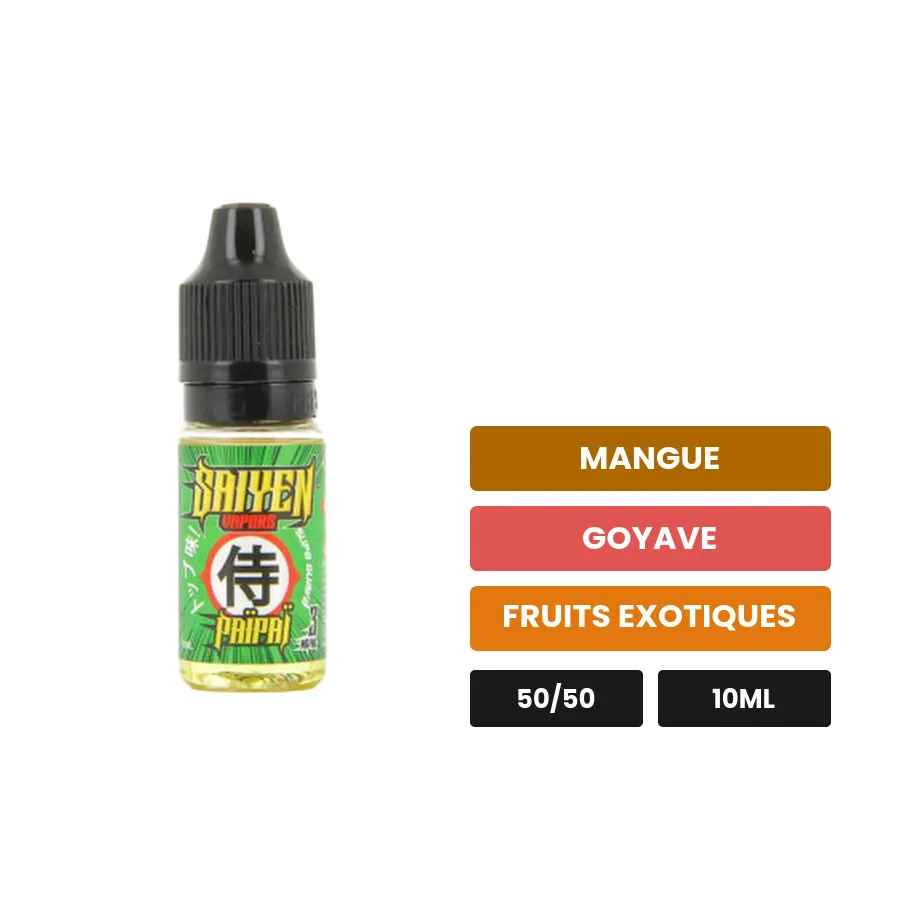 E-liquide Païpaï de Swoke, 10 ml, saveurs mangue, goyave et fruits exotiques.