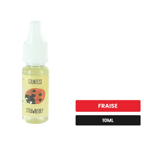 Arome concentre Countess Strawberry d'Extrapure, 10 ml, saveur fraise.