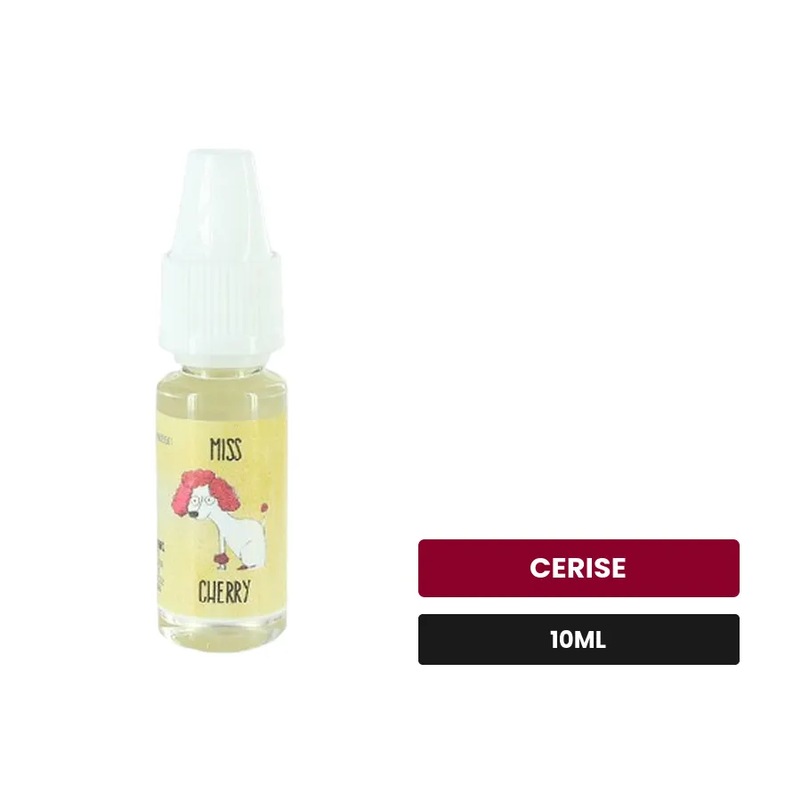 Arome concentre Miss Cherry d'Extrapure, 10 ml, saveur cerise.