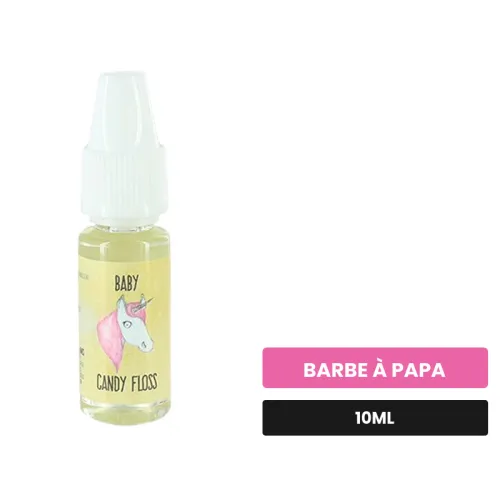 Arome concentre Baby Candy Floss d'Extrapure, 10 ml, saveur barbe à papa.