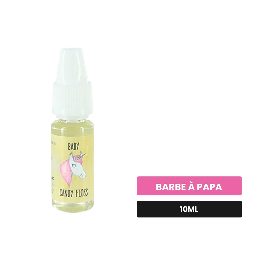 Arome concentre Baby Candy Floss d'Extrapure, 10 ml, saveur barbe à papa.