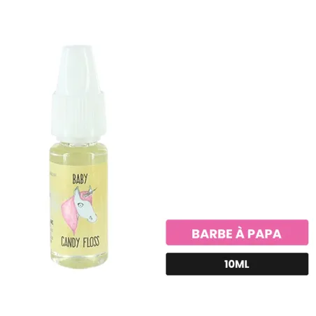Arome concentre Baby Candy Floss d'Extrapure, 10 ml, saveur barbe à papa.