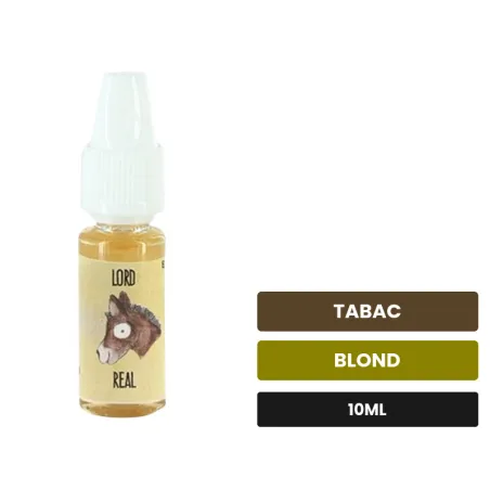 Arome concentre Lord Real d'Extrapure, 10 ml, saveurs tabac et blond.