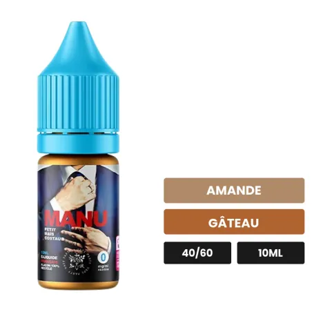 E-liquide Manu V2 de Swoke, 10 ml, saveurs amande et gâteau.