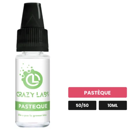 E-liquide Pastèque de Crazy Labs, 10 ml, saveur pastèque, sans nicotine de nicotine.