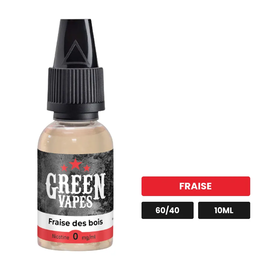 E-liquide Fraise des Bois d'Eliquid France, 10 ml, saveur fraise.